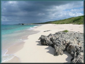 deserted beach in The Bahamas